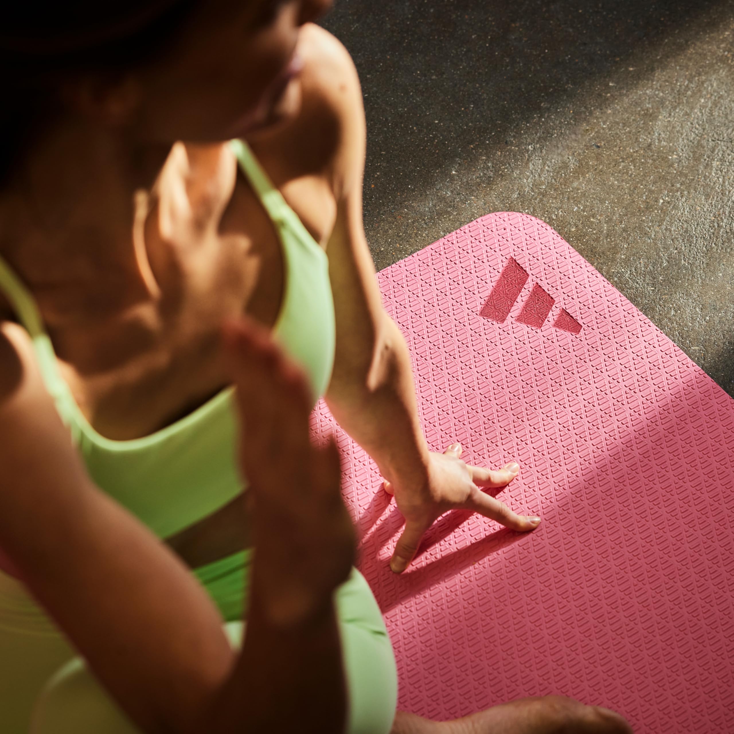 adidas 6mm Yoga Mat - Eco-Friendly, Non-Toxic Workout Equipment